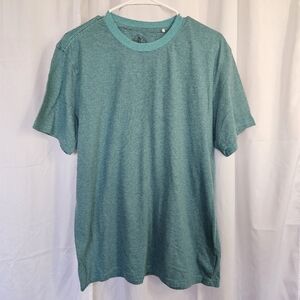 Prana Men's Large Green Stripe Cotton Blend Shirt